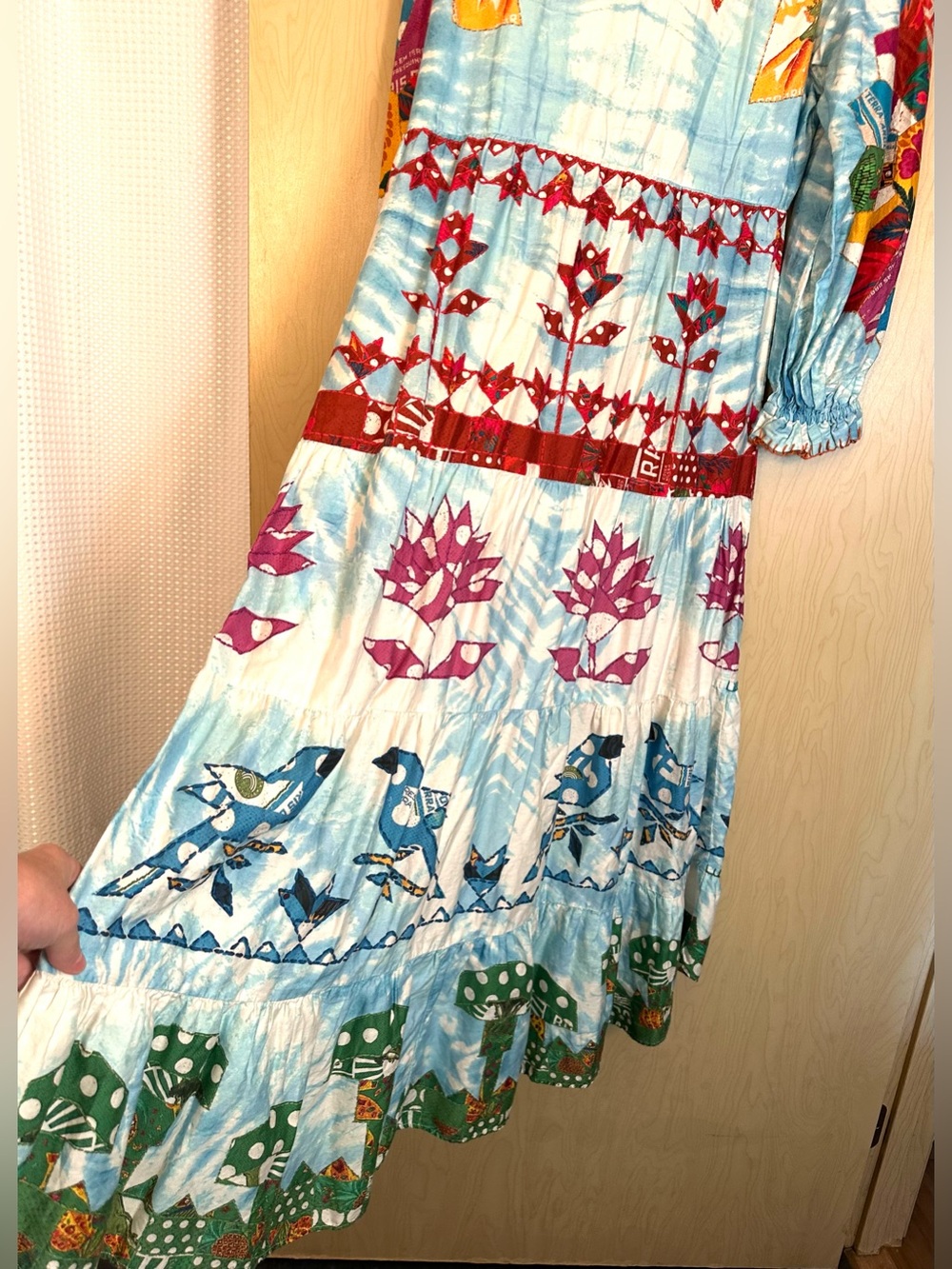 FARM Rio Multi‑Color Floral Tie‑Dye Maxi Dress - Picture 8 of 14
